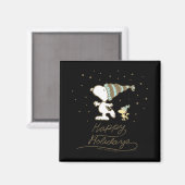 Erdnüsse Winter Schlittschuhfahren Magnet (Vorderseite/Rückseite)