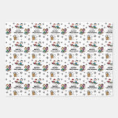 Erdnüsse | Winterrodelmuster Geschenkpapier Set (Vorderseite 2)