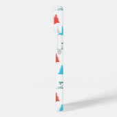 Erdnüsse | Winterskifahren der Pisten Muster Case-Mate iPhone Hülle (Rückseite / Links)