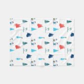 Erdnüsse | Winterskifahren der Pisten Muster Fleecedecke (Vorderseite (Horizontal))