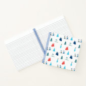 Erdnüsse | Winterskifahren der Pisten Muster Notizblock (Innenseite)