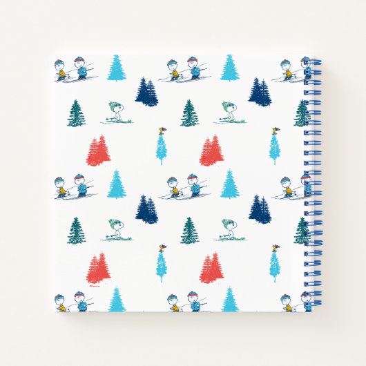 Erdnüsse | Winterskifahren der Pisten Muster Notizblock (Rückseite)