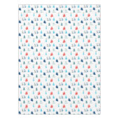 Erdnüsse | Winterskifahren der Pisten Muster Tischdecke (Vorderseite)