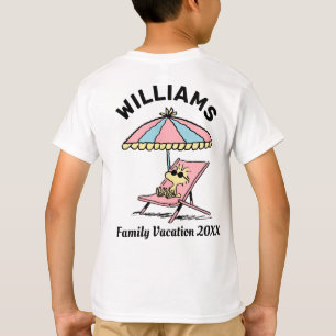 Erdnüsse   Woodstock Beach Family Urlaub T-Shirt