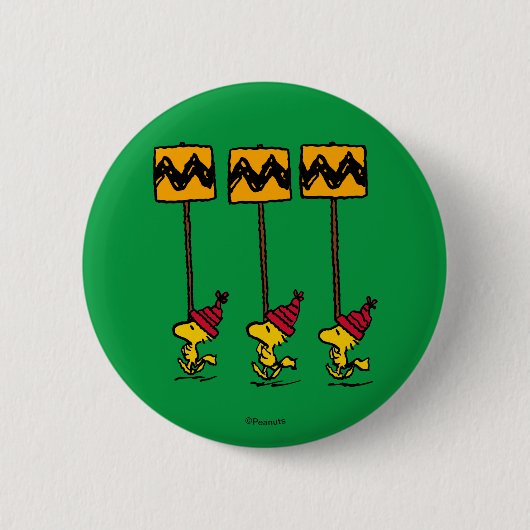 Erdnüsse | Woodstock & Friends Signature März Button (Vorderseite)