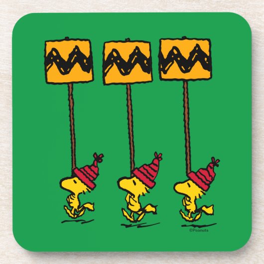 Erdnüsse | Woodstock & Friends Signature März Getränkeuntersetzer (Vorderseite)