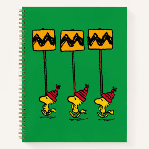 Erdnüsse Woodstock & Friends Signature März Notizblock