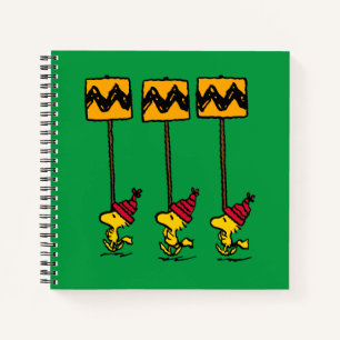 Erdnüsse Woodstock & Friends Signature März Notizblock