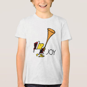 Erdnüsse Woodstock Santa Claus Tri-Blend Shirt