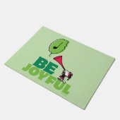 Erdnüsse | Woodstock Seien Sie froh Fußmatte (Schrägansicht)