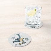 Erdnüsse | Woodstock Ski Pro Runder Pappuntersetzer (Vor Ort)