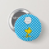 Erdnüsse | Woodstock Speaks & Polka Dots Button (Vorne & Hinten)