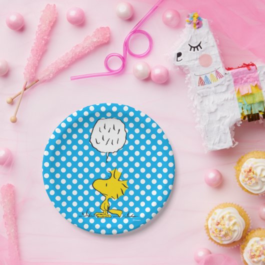 Erdnüsse | Woodstock Speaks & Polka Dots Pappteller (Party)