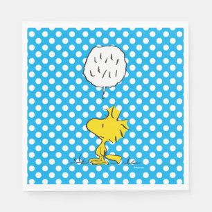 Erdnüsse Woodstock Speaks & Polka Dots Serviette