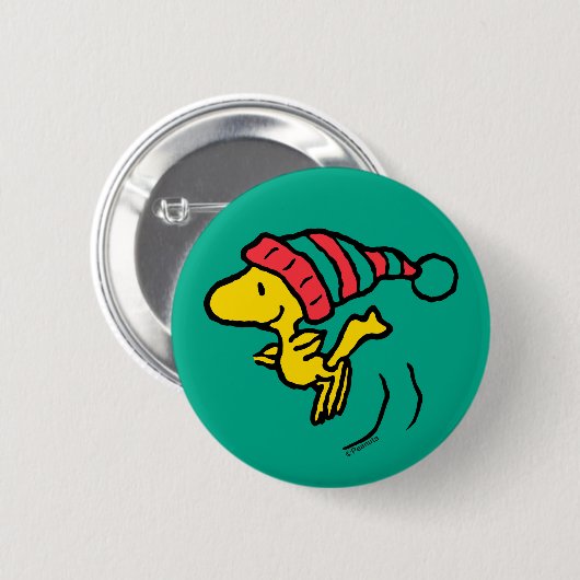 Erdnüsse | Woodstock Winter Beanie Cap Button (Vorne & Hinten)
