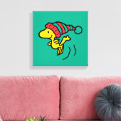 Erdnüsse | Woodstock Winter Beanie Cap Leinwanddruck (Insitu (Wohnzimmer))