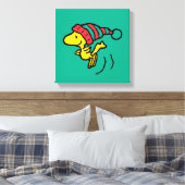 Erdnüsse | Woodstock Winter Beanie Cap Leinwanddruck (Insitu (Schlafzimmer))