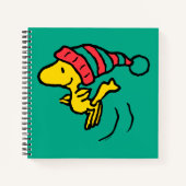 Erdnüsse | Woodstock Winter Beanie Cap Notizblock (Vorderseite)
