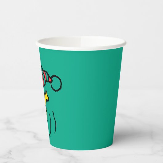 Erdnüsse | Woodstock Winter Beanie Cap Pappbecher (Links)