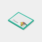 Erdnüsse | Woodstock Winter Beanie | Name hinzufüg Post-it Klebezettel (angewinkelt)