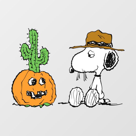 Erdnüsse | WüstenHalloween Fensteraufkleber (Blatt)