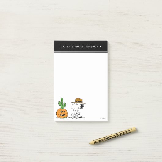 Erdnüsse | WüstenHalloween Post-it Klebezettel (Auf Schreibtisch)