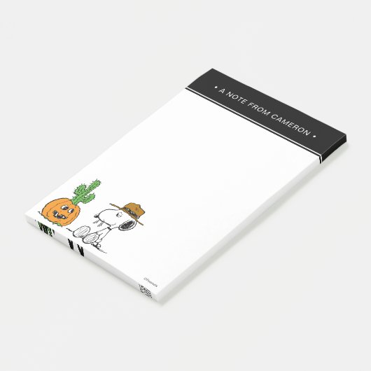 Erdnüsse | WüstenHalloween Post-it Klebezettel (angewinkelt)