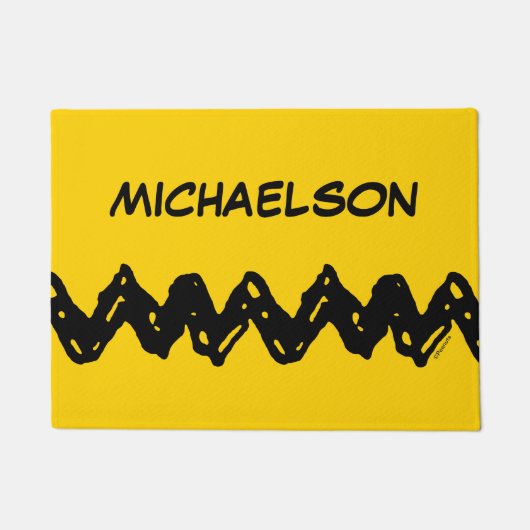 Erdnüsse | Zig-Zag-Shirt von Charlie Brown Fußmatte (Vorderseite)