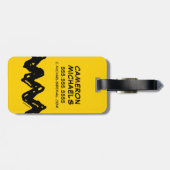 Erdnüsse | Zig-Zag-Shirt von Charlie Brown Gepäckanhänger (Rückseite horizontal)