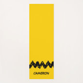 Erdnüsse | Zig-Zag-Shirt von Charlie Brown Yogamatte (Vorderseite)