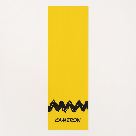 Erdnüsse | Zig-Zag-Shirt von Charlie Brown Yogamatte (Vorderseite)