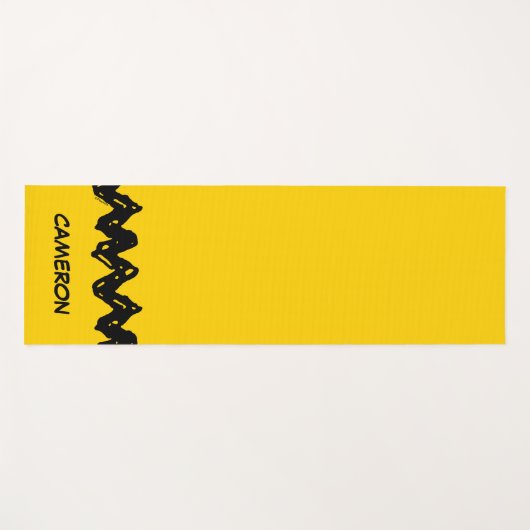 Erdnüsse | Zig-Zag-Shirt von Charlie Brown Yogamatte (Vorderseite (Horizontal))