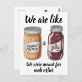 Erdnussjar zum Jubiläum Postkarte (Vorne/Hinten)