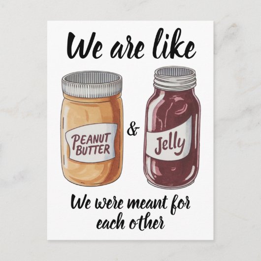 Erdnussjar zum Jubiläum Postkarte (Vorderseite)