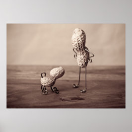 Erdnussmann und Hund Poster