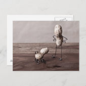 Erdnussmann und Hund Postkarte (Vorne/Hinten)