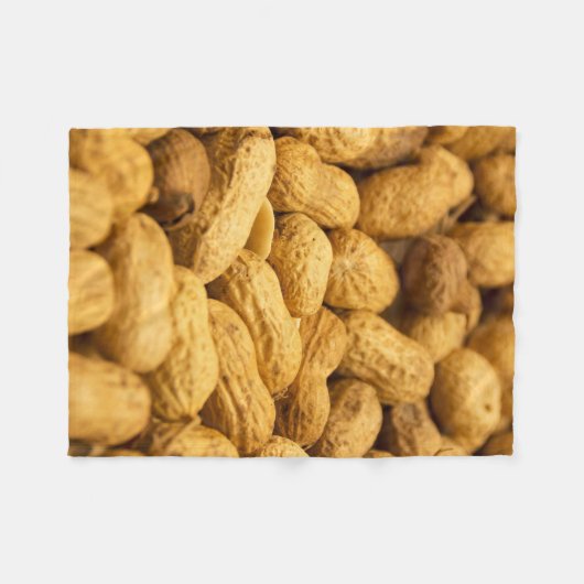 Erdnussmuster Fleecedecke (Vorderseite (Horizontal))