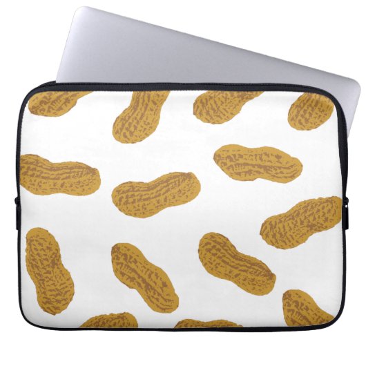 Erdnussmuster Laptopschutzhülle (Vorderseite)