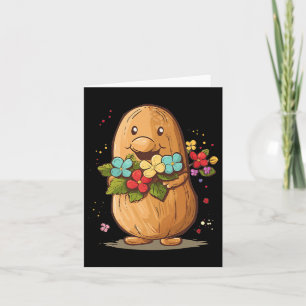 Erdnussrohre Blume für Jungen und Mädchen Karte