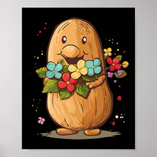 Erdnussrohre Blume für Jungen und Mädchen Poster