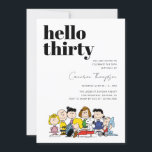 Erdnusszeichen - 30. Geburtstag Einladung<br><div class="desc">Laden Sie alle Ihre Familie und Freunde zu Ihrem 30. Geburtstag Party mit diesen Peanuts Einladungen mit Snoopy! Personalisieren Sie das Party mit Ihren Daten!</div>