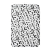 Erdnusszeichen Graffiti Muster Badematte (Vorderseite Vertikal)