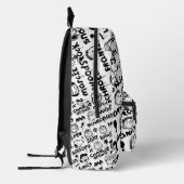 Erdnusszeichen Graffiti Muster Bedruckter Rucksack (Links)