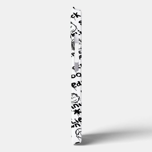 Erdnusszeichen Graffiti Muster Case-Mate iPhone Hülle (Rückseite / Links)