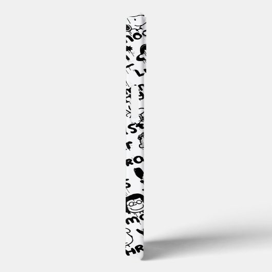 Erdnusszeichen Graffiti Muster Case-Mate iPhone Hülle (Rückseite / Rechts)