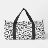 Erdnusszeichen Graffiti Muster Duffle Bag (Vorderseite)