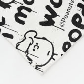 Erdnusszeichen Graffiti Muster Fleecedecke (Ecke)