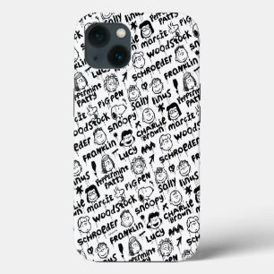 Erdnusszeichen Graffiti Muster iPhone 13 Hülle