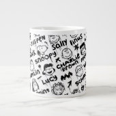 Erdnusszeichen Graffiti Muster Jumbo-Tasse (Vorderseite)