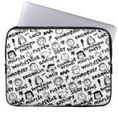 Erdnusszeichen Graffiti Muster Laptopschutzhülle (Vorderseite)